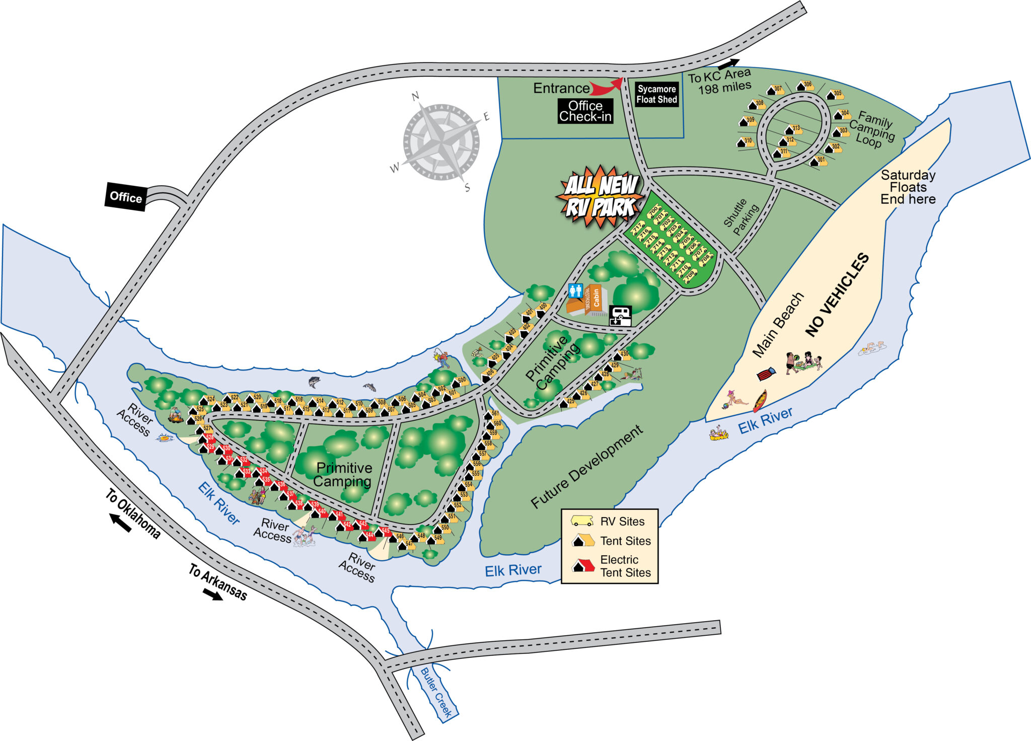 Sycamore Landing Map River Ranch Resort