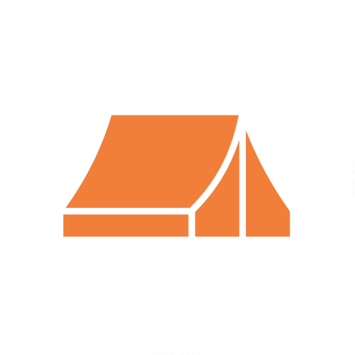 icon showing a tent