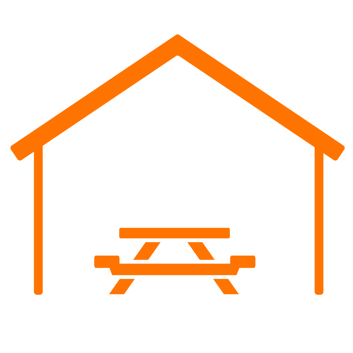 icon showing ramada and picnic bench